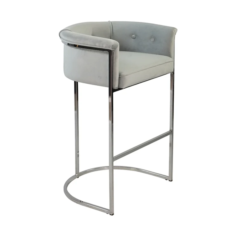 Barkruk Breton - Stalen frame – gestoffeerde zitting en rug BS-1942 1