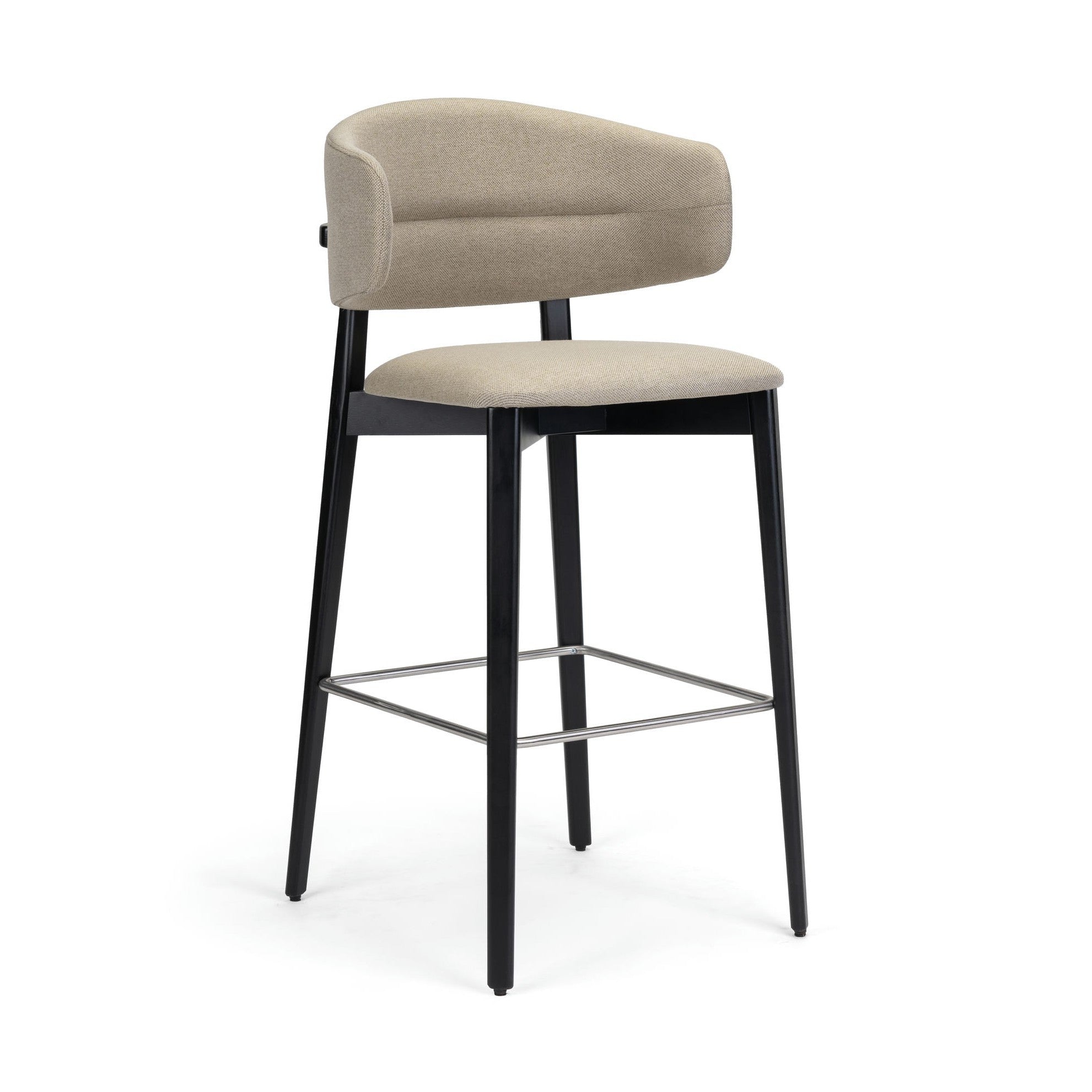 Barkruk Capucinno - Gestoffeerd essenhout  BS-1660 1