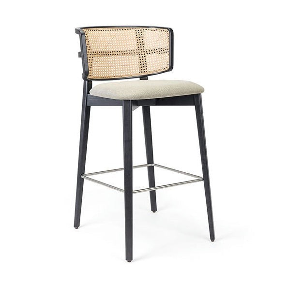 Barkruk Capucinno - Gestoffeerd essenhout  BS-1661 1
