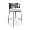 Barkruk Capucinno - Gestoffeerd essenhout  BS-1662 1