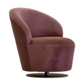 Lounge Margot - Stalen onderstel – gestoffeerde zitting en rug LC-1858 1