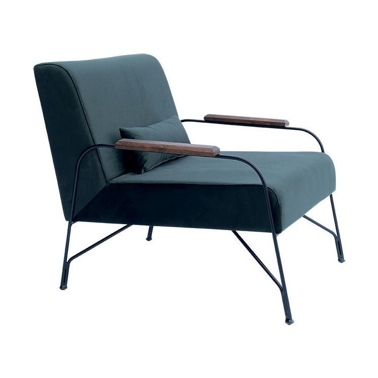 Lounge Vanoro - Stalen frame – beuken armleuningen – gestoffeerde zitting en rug – sierkussen LC-1802 1