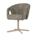 Stoel  Lana - Draaibare Metalen Poot - Zwart AC-2377 1