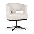 Stoel  Teun - Draaibare Metalen Poot - Zwart AC-2433 1