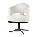Stoel  Tobias - Draaibare Metalen Poot - Zwart AC-2431 1