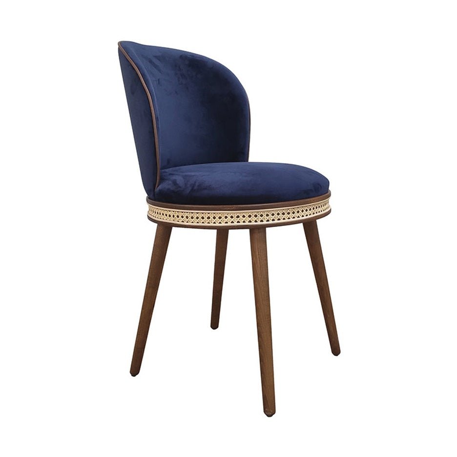 Stoel Blakey - Beukenhouten frame – gestoffeerde zitting en rug – rotan detail CH-1774 1