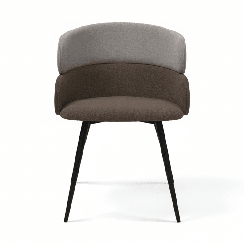 Stoel Fayenne - met armleuning  vierpoots metaal CH-2540 1
