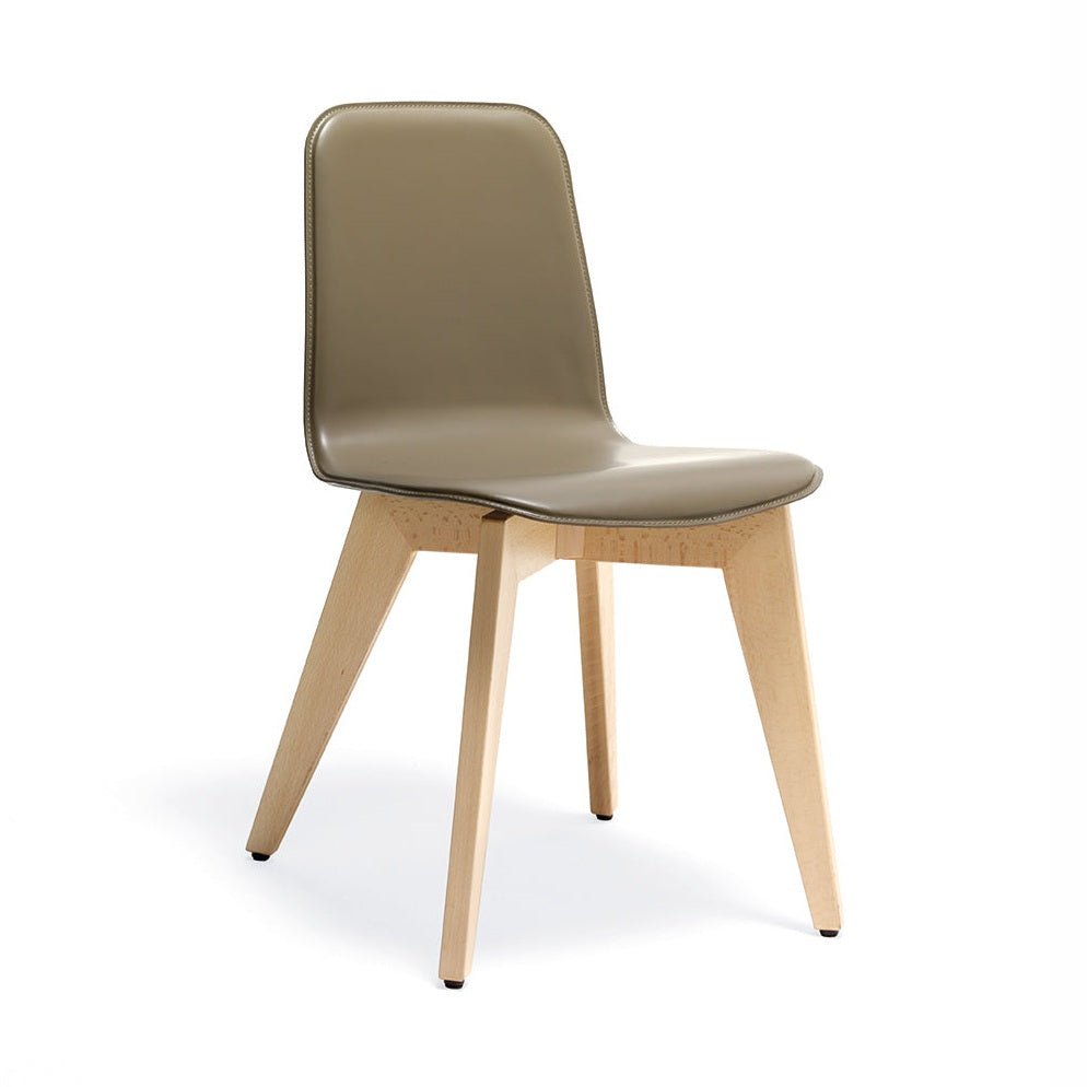 Stoel Iris - Beukenhout - stof of eco-leder 2 cm C.O.M. CH-1090 1