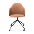 Stoel Oliver - met armleuning  spinpoot met wieltjes CH-2562 1