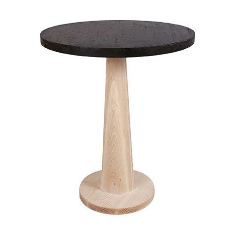 Tafelonderstel Nook bar - Voetplaat rond Beukenhout DT-3113 1