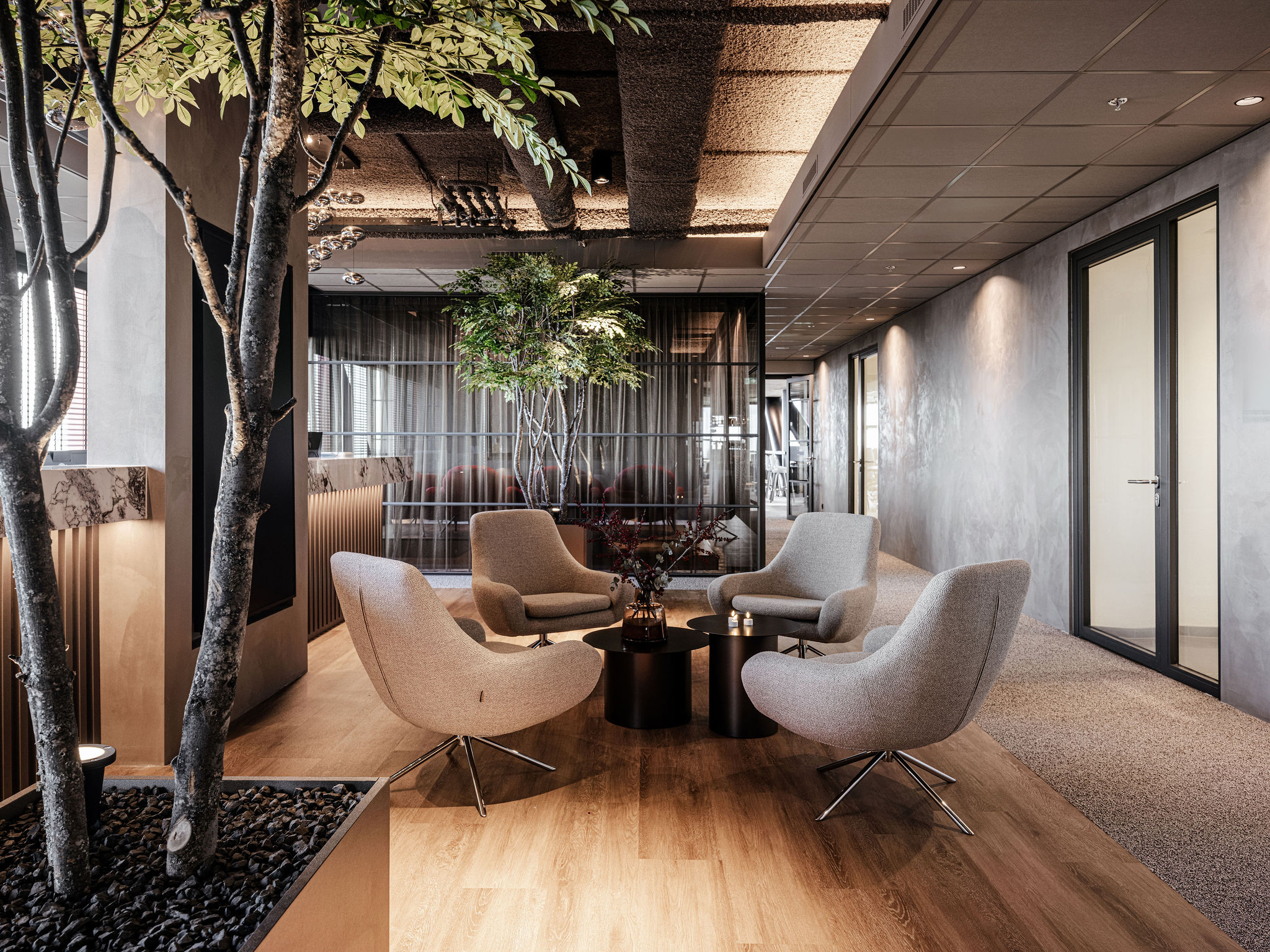 interieurarchitect Wildenberg interieurarchitectuur Benkey WTC Almere 21e verdieping We Complete receptie Liviza